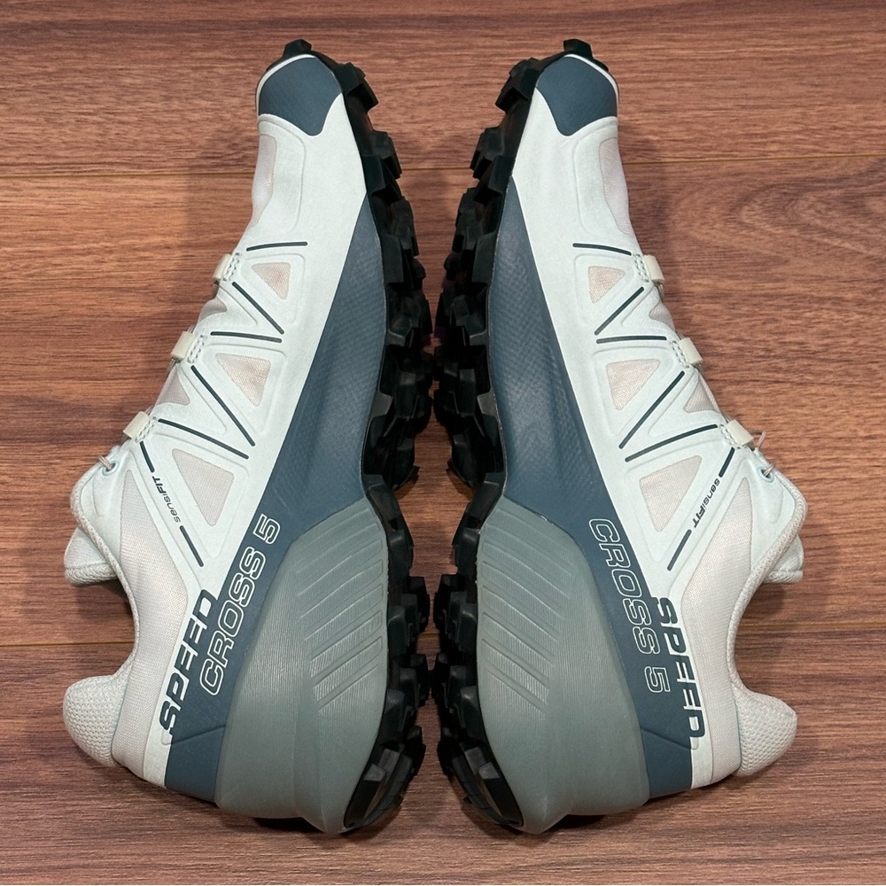 Salomon Speedcross 5 Trail Running Sneakers in Wrought Iron/Spray/White Size 9.5 - Picture 7 of 13